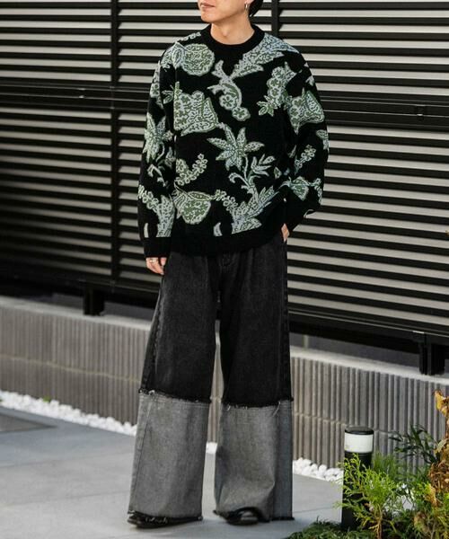 SENSE OF PLACE by URBAN RESEARCH / センスオブプレイス バイ アーバンリサーチ ニット・セーター | モールフラワークルーネックセーター | 詳細27