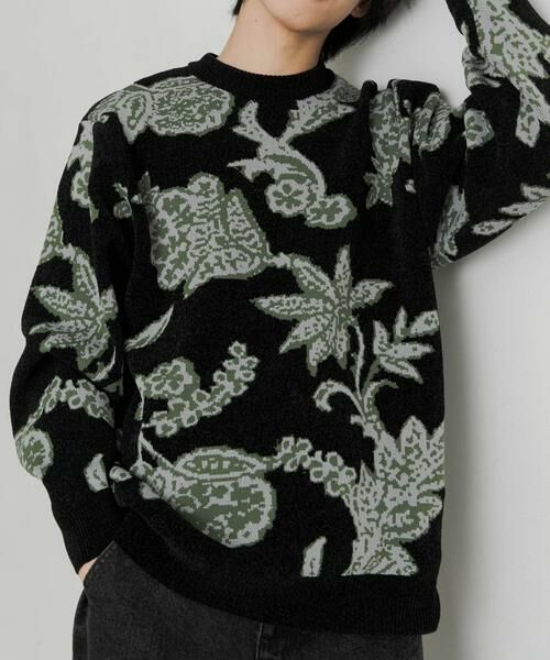 SENSE OF PLACE by URBAN RESEARCH / センスオブプレイス バイ アーバンリサーチ ニット・セーター | モールフラワークルーネックセーター | 詳細19