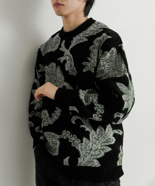 SENSE OF PLACE by URBAN RESEARCH / センスオブプレイス バイ アーバンリサーチ ニット・セーター | モールフラワークルーネックセーター | 詳細20