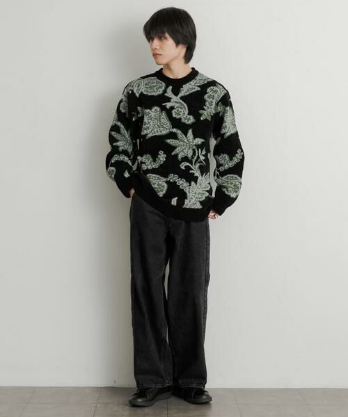 SENSE OF PLACE by URBAN RESEARCH / センスオブプレイス バイ アーバンリサーチ ニット・セーター | モールフラワークルーネックセーター | 詳細23