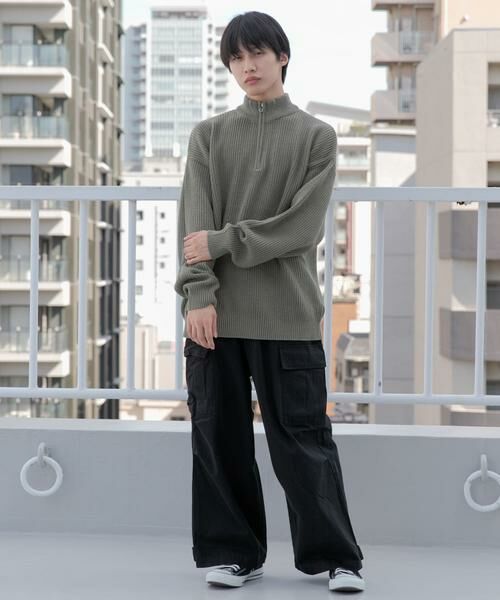 SENSE OF PLACE by URBAN RESEARCH / センスオブプレイス バイ アーバンリサーチ ニット・セーター | 『ユニセックス』ハーフZIPセーター | 詳細13