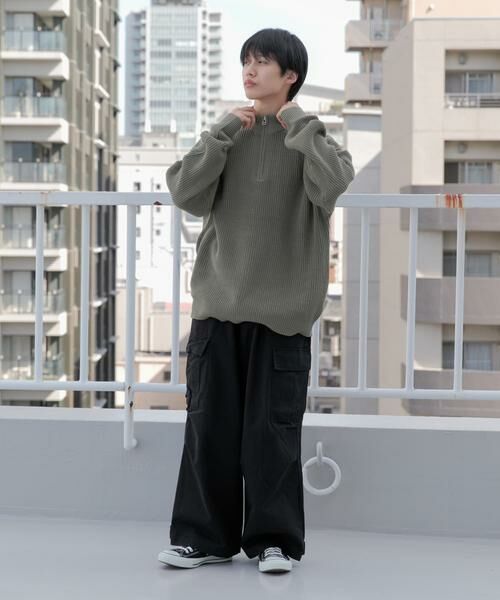 SENSE OF PLACE by URBAN RESEARCH / センスオブプレイス バイ アーバンリサーチ ニット・セーター | 『ユニセックス』ハーフZIPセーター | 詳細14