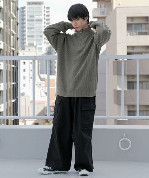 SENSE OF PLACE by URBAN RESEARCH / センスオブプレイス バイ アーバンリサーチ ニット・セーター | 『ユニセックス』ハーフZIPセーター | 詳細15