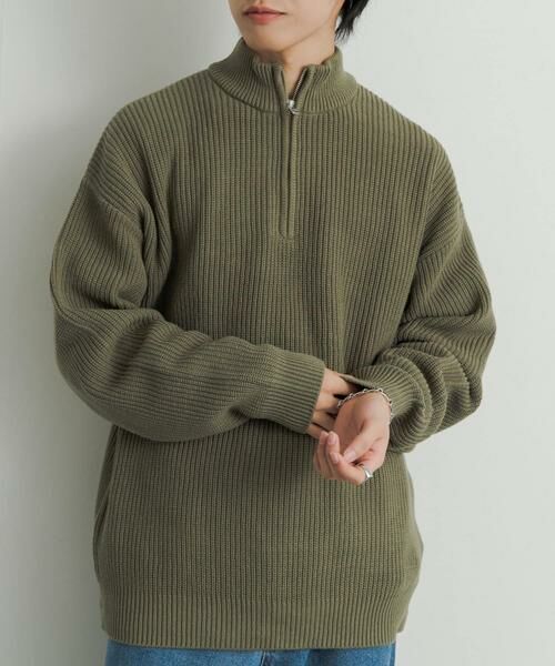 SENSE OF PLACE by URBAN RESEARCH / センスオブプレイス バイ アーバンリサーチ ニット・セーター | 『ユニセックス』ハーフZIPセーター | 詳細2