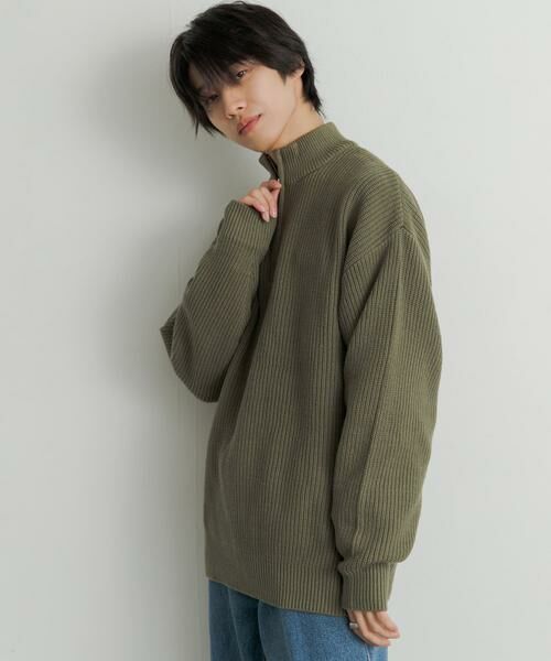 SENSE OF PLACE by URBAN RESEARCH / センスオブプレイス バイ アーバンリサーチ ニット・セーター | 『ユニセックス』ハーフZIPセーター | 詳細4