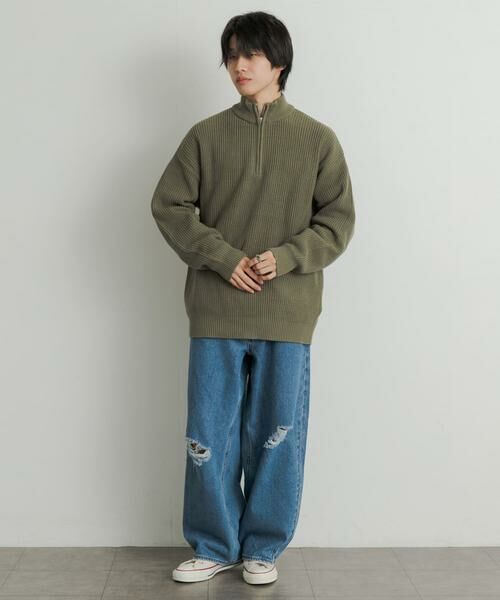 SENSE OF PLACE by URBAN RESEARCH / センスオブプレイス バイ アーバンリサーチ ニット・セーター | 『ユニセックス』ハーフZIPセーター | 詳細6