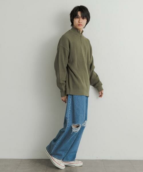 SENSE OF PLACE by URBAN RESEARCH / センスオブプレイス バイ アーバンリサーチ ニット・セーター | 『ユニセックス』ハーフZIPセーター | 詳細7