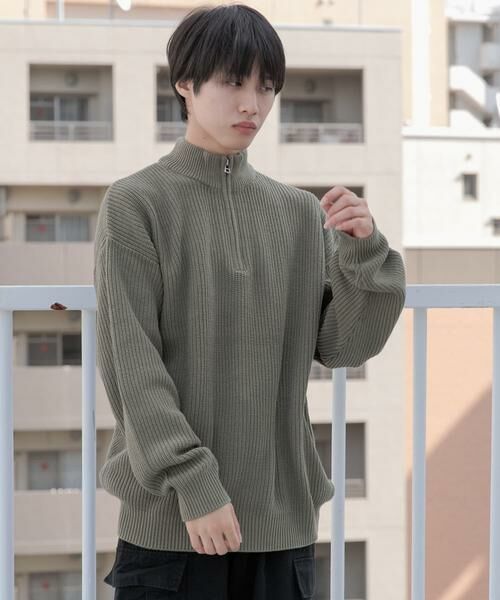 SENSE OF PLACE by URBAN RESEARCH / センスオブプレイス バイ アーバンリサーチ ニット・セーター | 『ユニセックス』ハーフZIPセーター | 詳細9