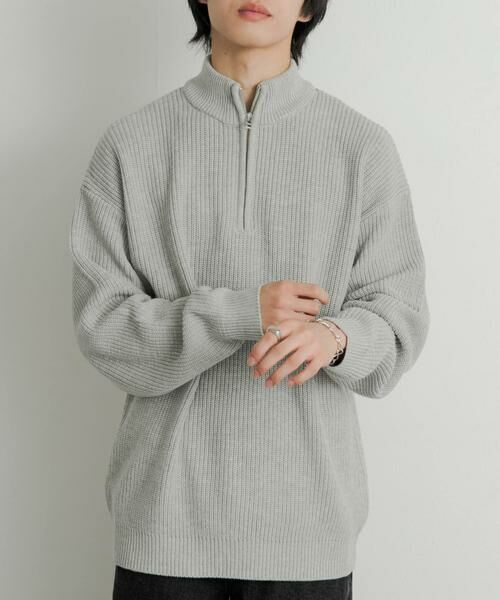 SENSE OF PLACE by URBAN RESEARCH / センスオブプレイス バイ アーバンリサーチ ニット・セーター | 『ユニセックス』ハーフZIPセーター | 詳細30