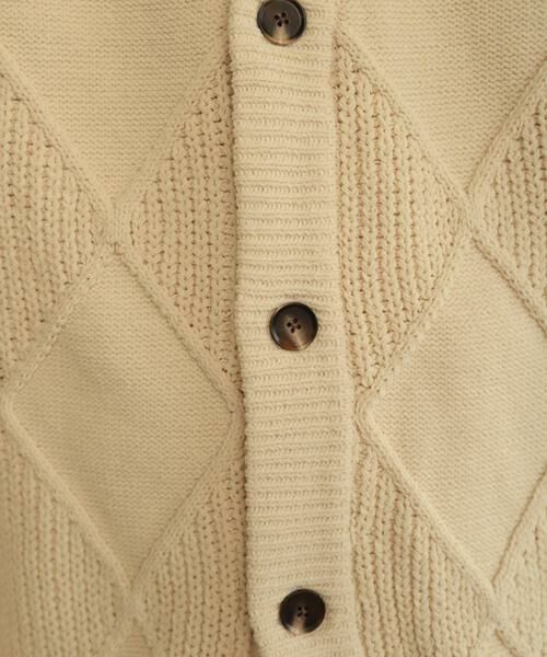 SENSE OF PLACE by URBAN RESEARCH / センスオブプレイス バイ アーバンリサーチ カーディガン・ボレロ | モールダイヤガラVネックカーディガン | 詳細24