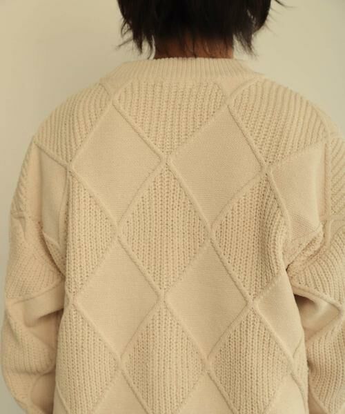 SENSE OF PLACE by URBAN RESEARCH / センスオブプレイス バイ アーバンリサーチ カーディガン・ボレロ | モールダイヤガラVネックカーディガン | 詳細26