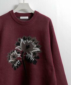 SENSE OF PLACE by URBAN RESEARCH / センスオブプレイス バイ アーバンリサーチ ニット・セーター | モールフラワーモチーフクルーネックセーター