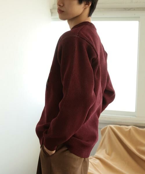 SENSE OF PLACE by URBAN RESEARCH / センスオブプレイス バイ アーバンリサーチ ニット・セーター | モールフラワーモチーフクルーネックセーター | 詳細3