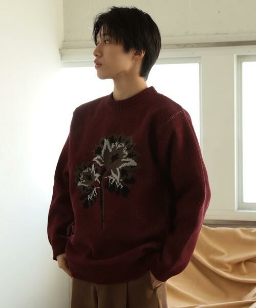 SENSE OF PLACE by URBAN RESEARCH / センスオブプレイス バイ アーバンリサーチ ニット・セーター | モールフラワーモチーフクルーネックセーター | 詳細4