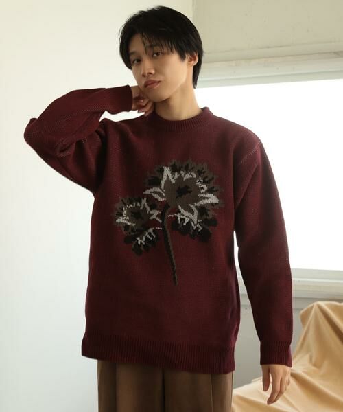 SENSE OF PLACE by URBAN RESEARCH / センスオブプレイス バイ アーバンリサーチ ニット・セーター | モールフラワーモチーフクルーネックセーター | 詳細5