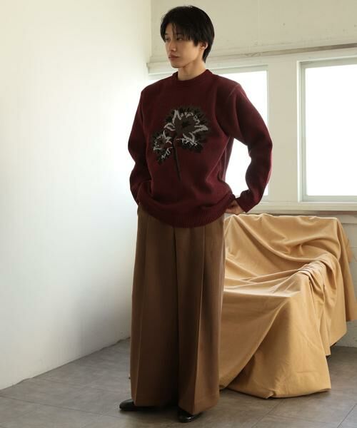 SENSE OF PLACE by URBAN RESEARCH / センスオブプレイス バイ アーバンリサーチ ニット・セーター | モールフラワーモチーフクルーネックセーター | 詳細6