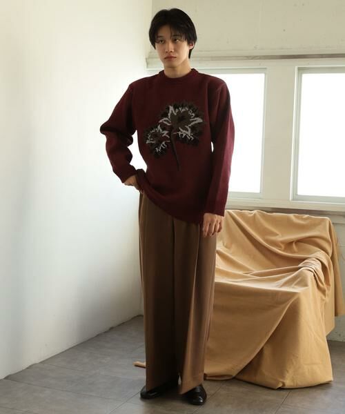 SENSE OF PLACE by URBAN RESEARCH / センスオブプレイス バイ アーバンリサーチ ニット・セーター | モールフラワーモチーフクルーネックセーター | 詳細7