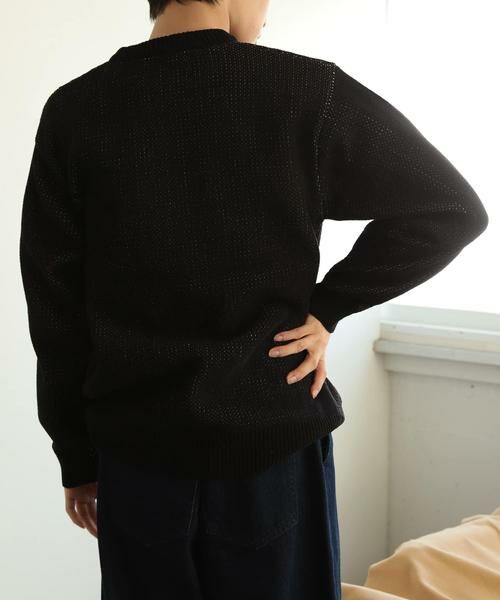 SENSE OF PLACE by URBAN RESEARCH / センスオブプレイス バイ アーバンリサーチ ニット・セーター | モールフラワーモチーフクルーネックセーター | 詳細13