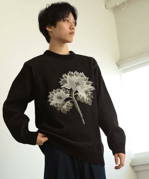SENSE OF PLACE by URBAN RESEARCH / センスオブプレイス バイ アーバンリサーチ ニット・セーター | モールフラワーモチーフクルーネックセーター | 詳細14