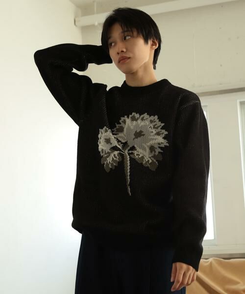 SENSE OF PLACE by URBAN RESEARCH / センスオブプレイス バイ アーバンリサーチ ニット・セーター | モールフラワーモチーフクルーネックセーター | 詳細17
