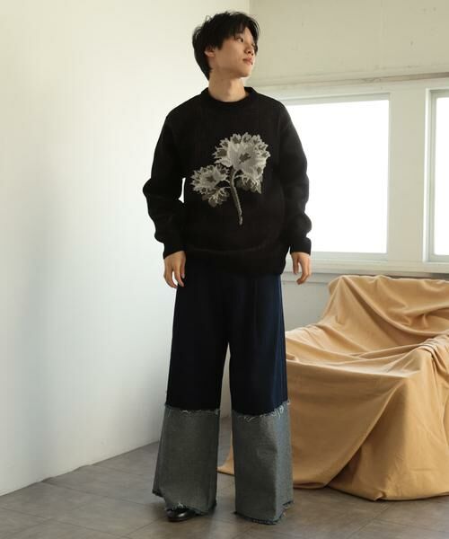 SENSE OF PLACE by URBAN RESEARCH / センスオブプレイス バイ アーバンリサーチ ニット・セーター | モールフラワーモチーフクルーネックセーター | 詳細18