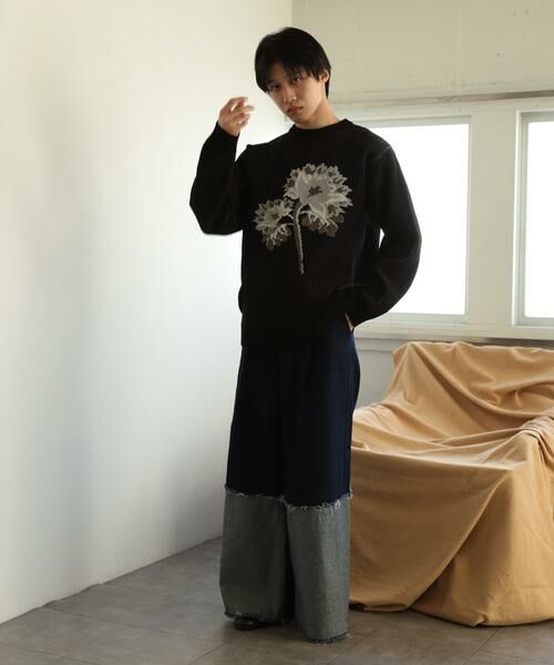 SENSE OF PLACE by URBAN RESEARCH / センスオブプレイス バイ アーバンリサーチ ニット・セーター | モールフラワーモチーフクルーネックセーター | 詳細19