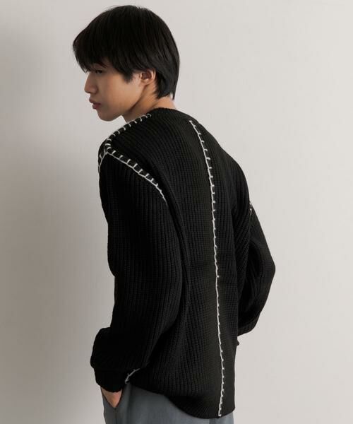 SENSE OF PLACE by URBAN RESEARCH / センスオブプレイス バイ アーバンリサーチ ニット・セーター | 『ユニセックス』ハンドステッチクルーネックセーター | 詳細12