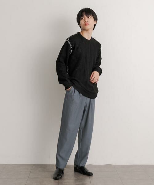 SENSE OF PLACE by URBAN RESEARCH / センスオブプレイス バイ アーバンリサーチ ニット・セーター | 『ユニセックス』ハンドステッチクルーネックセーター | 詳細13