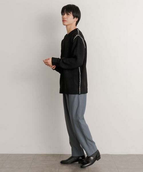 SENSE OF PLACE by URBAN RESEARCH / センスオブプレイス バイ アーバンリサーチ ニット・セーター | 『ユニセックス』ハンドステッチクルーネックセーター | 詳細14