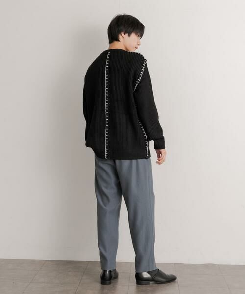 SENSE OF PLACE by URBAN RESEARCH / センスオブプレイス バイ アーバンリサーチ ニット・セーター | 『ユニセックス』ハンドステッチクルーネックセーター | 詳細15