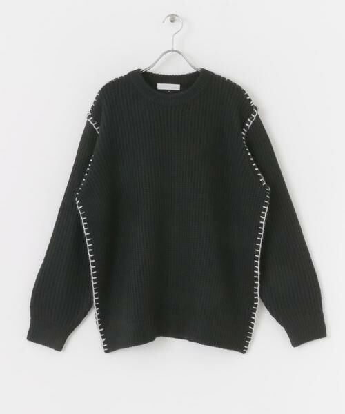 SENSE OF PLACE by URBAN RESEARCH / センスオブプレイス バイ アーバンリサーチ ニット・セーター | 『ユニセックス』ハンドステッチクルーネックセーター | 詳細17