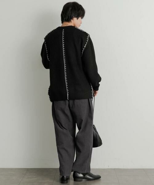 SENSE OF PLACE by URBAN RESEARCH / センスオブプレイス バイ アーバンリサーチ ニット・セーター | 『ユニセックス』ハンドステッチクルーネックセーター | 詳細7