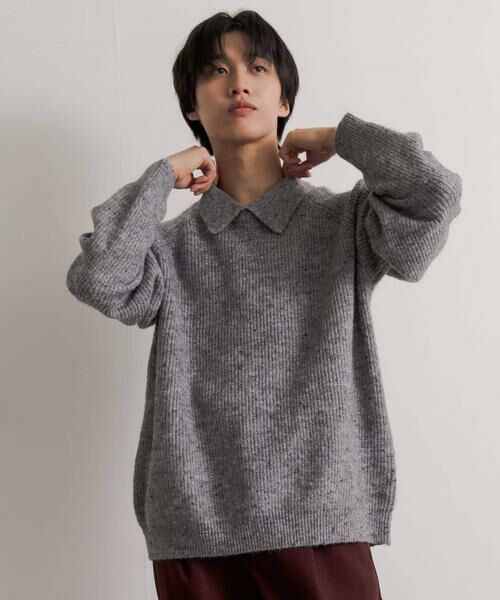 SENSE OF PLACE by URBAN RESEARCH / センスオブプレイス バイ アーバンリサーチ ニット・セーター | カラーネップニットポロセーター | 詳細1
