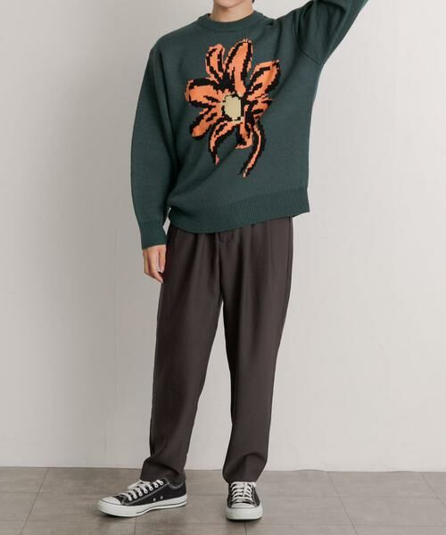 SENSE OF PLACE by URBAN RESEARCH / センスオブプレイス バイ アーバンリサーチ ニット・セーター | 『ユニセックス』ポップアートフラワージャガードセーター | 詳細11