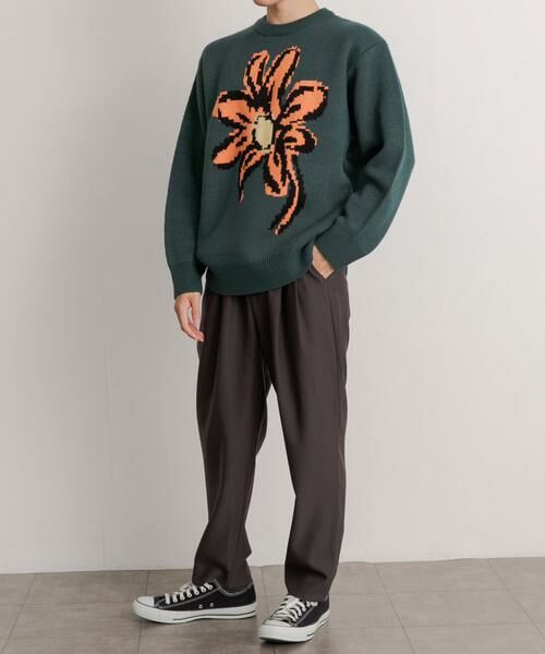 SENSE OF PLACE by URBAN RESEARCH / センスオブプレイス バイ アーバンリサーチ ニット・セーター | 『ユニセックス』ポップアートフラワージャガードセーター | 詳細12