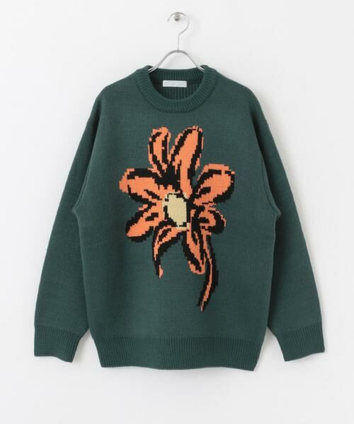 SENSE OF PLACE by URBAN RESEARCH / センスオブプレイス バイ アーバンリサーチ ニット・セーター | 『ユニセックス』ポップアートフラワージャガードセーター | 詳細20