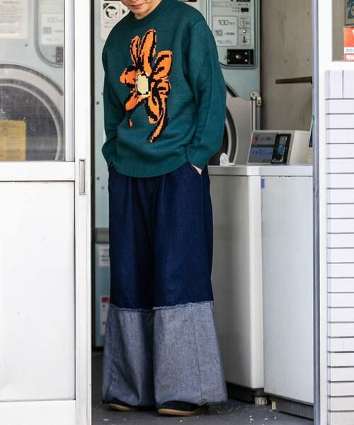 SENSE OF PLACE by URBAN RESEARCH / センスオブプレイス バイ アーバンリサーチ ニット・セーター | 『ユニセックス』ポップアートフラワージャガードセーター | 詳細5