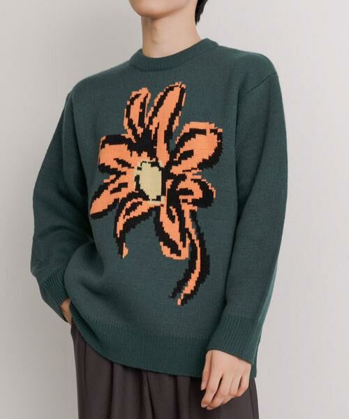 SENSE OF PLACE by URBAN RESEARCH / センスオブプレイス バイ アーバンリサーチ ニット・セーター | 『ユニセックス』ポップアートフラワージャガードセーター | 詳細8