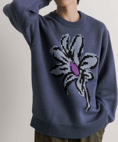SENSE OF PLACE by URBAN RESEARCH / センスオブプレイス バイ アーバンリサーチ ニット・セーター | 『ユニセックス』ポップアートフラワージャガードセーター | 詳細24