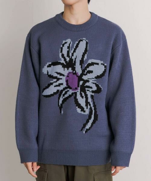 SENSE OF PLACE by URBAN RESEARCH / センスオブプレイス バイ アーバンリサーチ ニット・セーター | 『ユニセックス』ポップアートフラワージャガードセーター | 詳細26