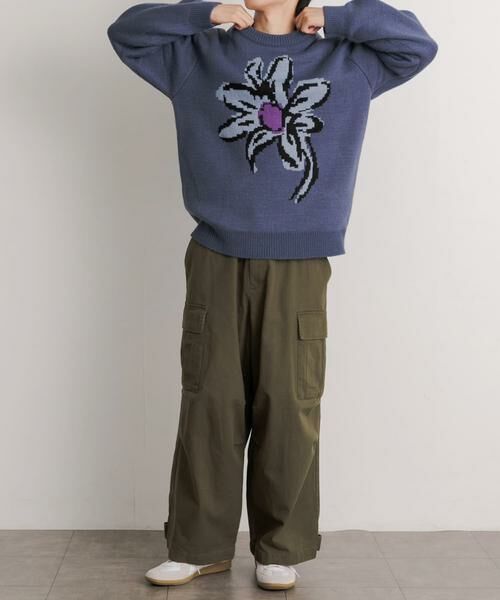 SENSE OF PLACE by URBAN RESEARCH / センスオブプレイス バイ アーバンリサーチ ニット・セーター | 『ユニセックス』ポップアートフラワージャガードセーター | 詳細28