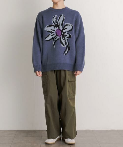SENSE OF PLACE by URBAN RESEARCH / センスオブプレイス バイ アーバンリサーチ ニット・セーター | 『ユニセックス』ポップアートフラワージャガードセーター | 詳細29