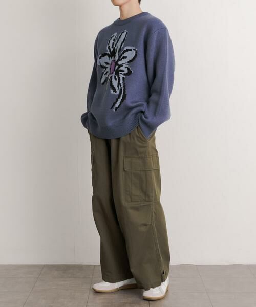 SENSE OF PLACE by URBAN RESEARCH / センスオブプレイス バイ アーバンリサーチ ニット・セーター | 『ユニセックス』ポップアートフラワージャガードセーター | 詳細30