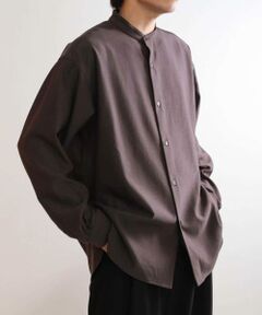 SENSE OF PLACE by URBAN RESEARCH / センスオブプレイス バイ アーバンリサーチ シャツ・ブラウス | ウールライクバンドカラールーズシャツ