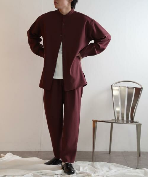 SENSE OF PLACE by URBAN RESEARCH / センスオブプレイス バイ アーバンリサーチ シャツ・ブラウス | ウールライクバンドカラールーズシャツ | 詳細13