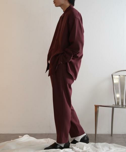 SENSE OF PLACE by URBAN RESEARCH / センスオブプレイス バイ アーバンリサーチ シャツ・ブラウス | ウールライクバンドカラールーズシャツ | 詳細15