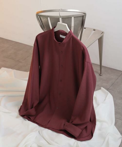 SENSE OF PLACE by URBAN RESEARCH / センスオブプレイス バイ アーバンリサーチ シャツ・ブラウス | ウールライクバンドカラールーズシャツ | 詳細16