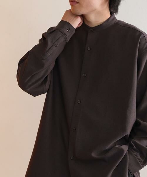 SENSE OF PLACE by URBAN RESEARCH / センスオブプレイス バイ アーバンリサーチ シャツ・ブラウス | ウールライクバンドカラールーズシャツ | 詳細19