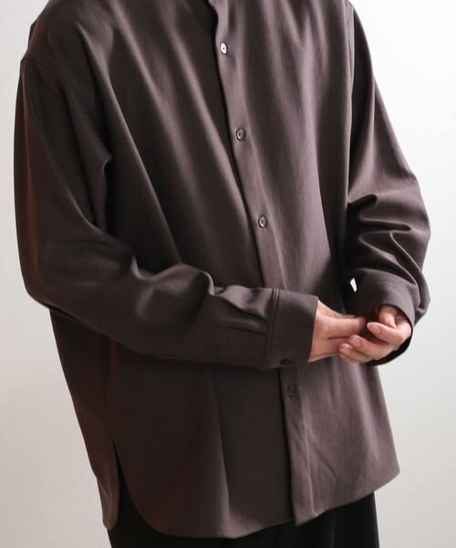 SENSE OF PLACE by URBAN RESEARCH / センスオブプレイス バイ アーバンリサーチ シャツ・ブラウス | ウールライクバンドカラールーズシャツ | 詳細22