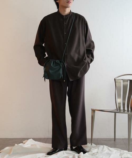 SENSE OF PLACE by URBAN RESEARCH / センスオブプレイス バイ アーバンリサーチ シャツ・ブラウス | ウールライクバンドカラールーズシャツ | 詳細24